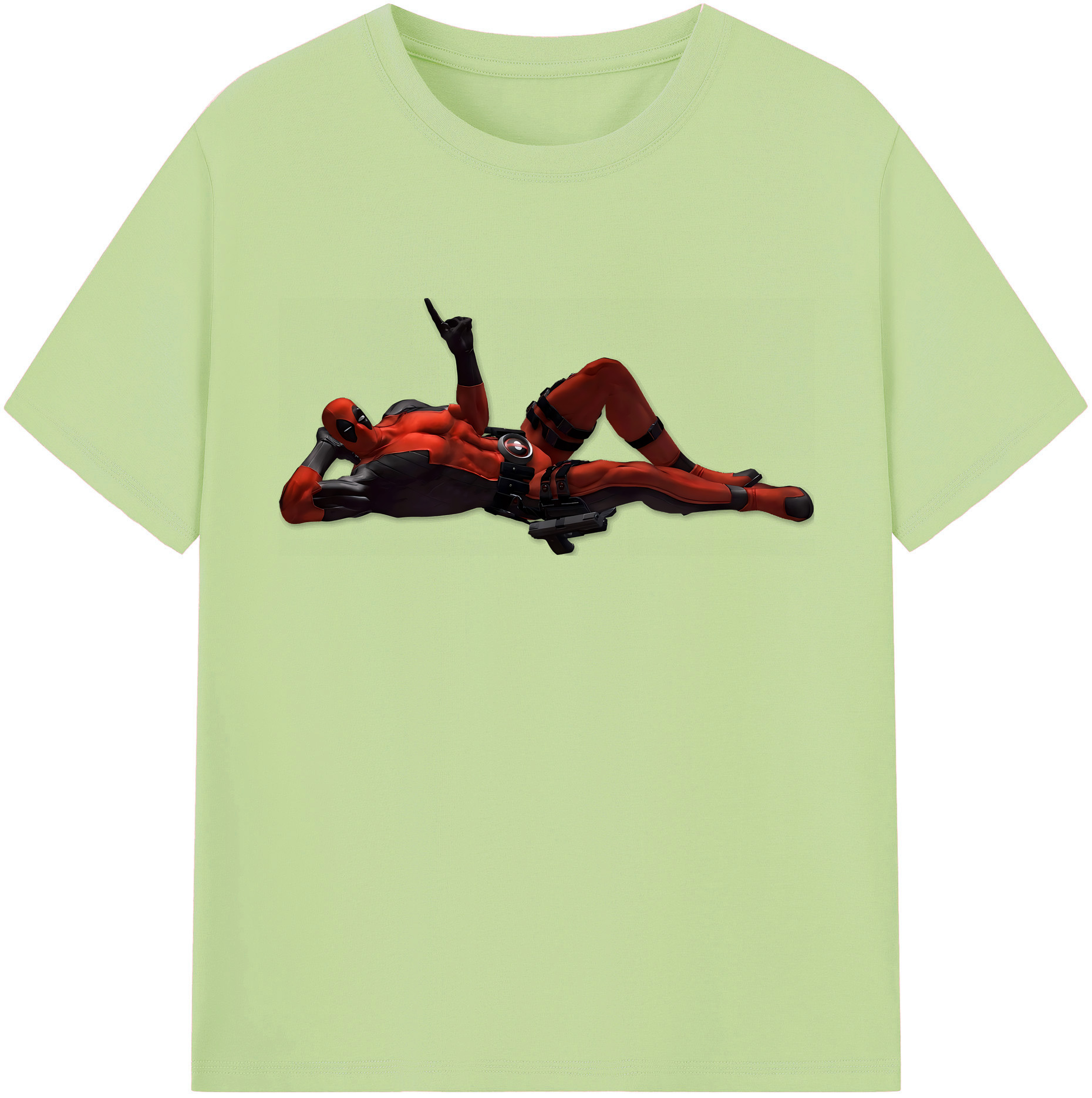 （画像用） Deadpool デッドプール 綿100％半袖Tシャツ（フロントプリント）